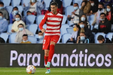 Sergio Escudero, durante el partido ante el Celta (PEPE VILLOSLADA / GCF)