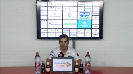 Pablo Pin durante la primera rueda de prensa previa de la temporada (FUNDACIÓN CB GRANADA)