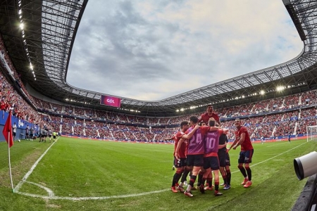 Osasuna ha ganado cinco partido en este arranque liguero, cuatro de ellos lejos de `El Sadar` (OSASUNA)