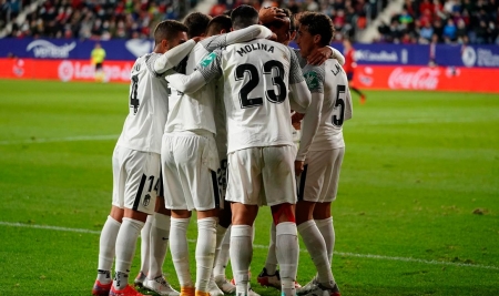El Granada arañó un punto in extremis en `El Sadar` gracias a un golazo de Montoro (PEPE VILLOSLADA / GCF)