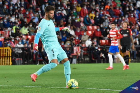 Luís Maximiano, durante el último partido en casa ante el Sevilla (JOSÉ M. BALDOMERO)
