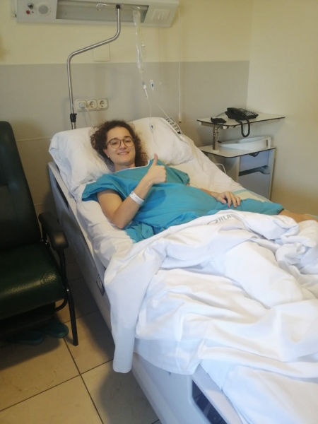 Andrea Alcántara tras su operación (RACA) 
