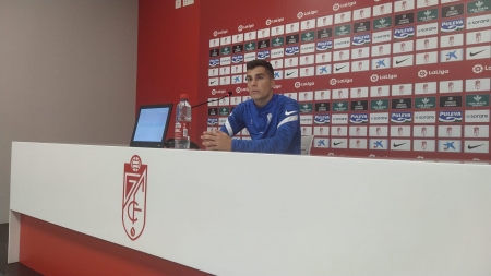 Soro, durante la rueda de prensa de este miércoles
