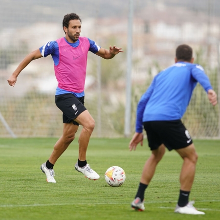 Germán Sánchez, durante el entrenamiento de este miércoles en la Ciudad Deportiva (PEPE VILLOSLADA / GCF)