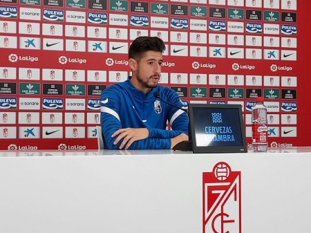 Sergio Escudero, durante la rueda de prensa este miércoles en la Ciudad Deportiva (FRAN CALVO)