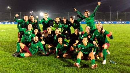 El Granada Femenino celebra el pase a dieciseisavos de Copa en Abegondo (GCF FEMENINO)