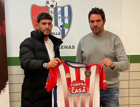 Julio Catalá, a la izquierda, junto al presidente del Arenas Fermín Criado (ARENAS CYD)