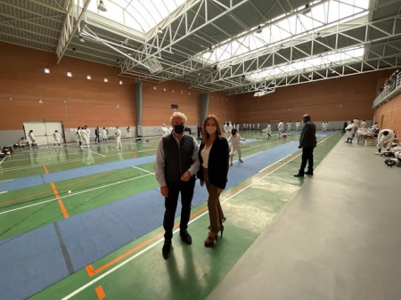 El concejal de deportes, José Antonio Huertas, en el pabellón Bola de Oro (AYTO. GRANADA)