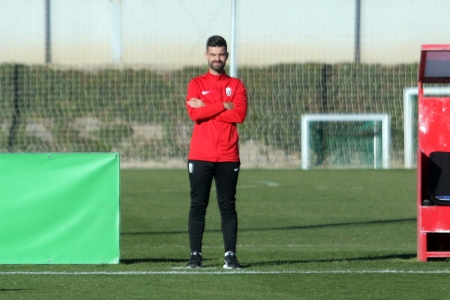 Roger Lamesa, durante el Granada - Alba Fundación (JOSÉ VELASCO / GRJ)