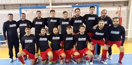 El Albolote Futsal con camisetas de apoyo a Armando Rodríguez (AFS) 
