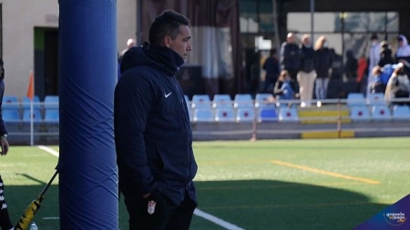 Juan Antonio Milla durante un partido de esta temporada (JOSÉ M. BALDOMERO) 