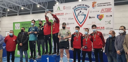 Imagen del podium masculino (CTM VEGAS DEL GENIL) 