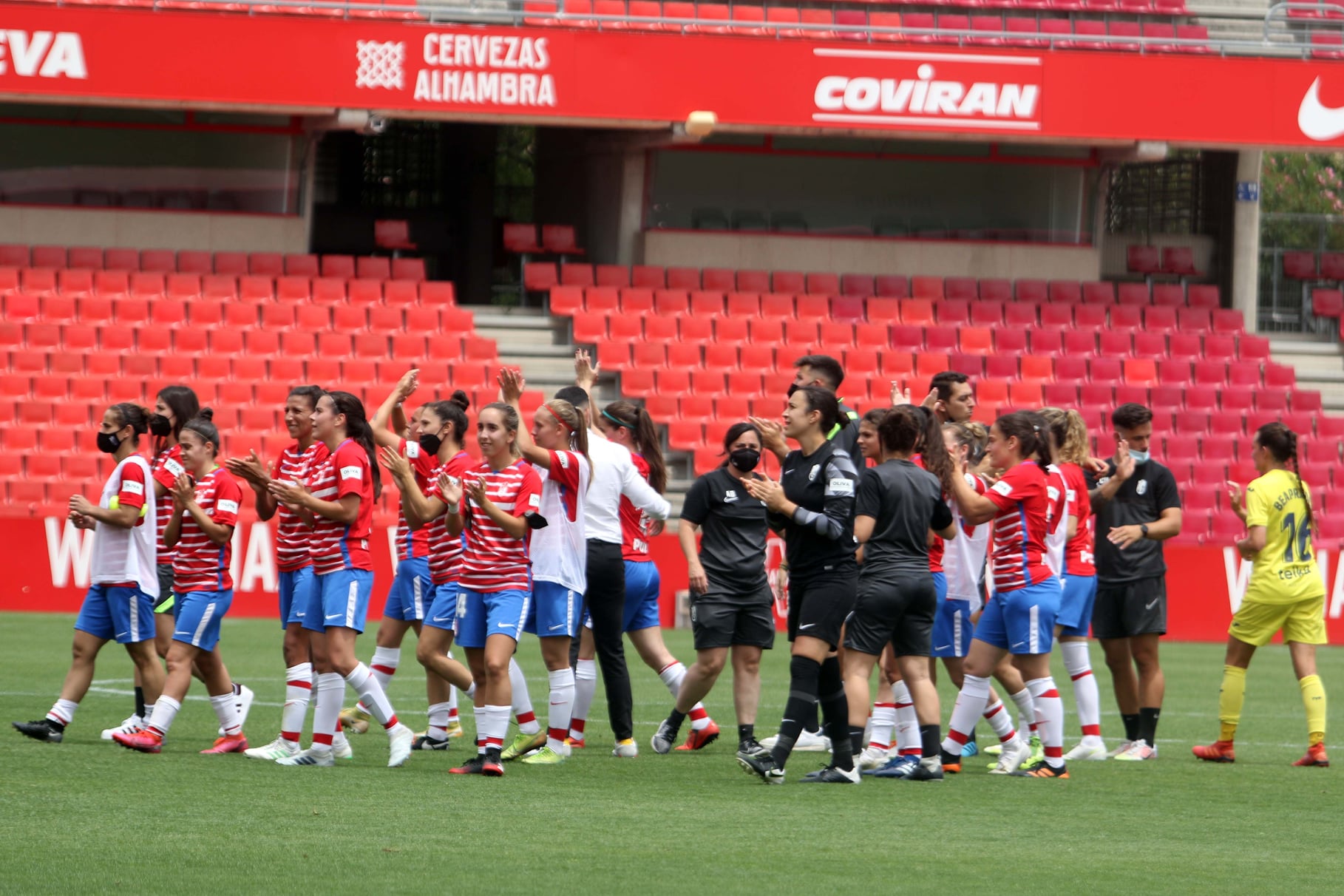 El Granada Femenino vivió un día histórico en el `Nuevo Los Cármenes` ante el Villarreal el 30 de mayo de 2021 (JOSÉ VELASCO / GRJ) El Granada Femenino vivió un día histórico en el `Nuevo Los Cármenes` ante el Villarreal el 30 de mayo de 2021 (JOSÉ VELASCO / GRJ)