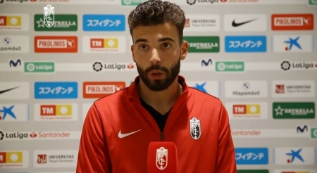 Luís Maximiano, en zona mixta tras el Elche - Granada (GCF TV)