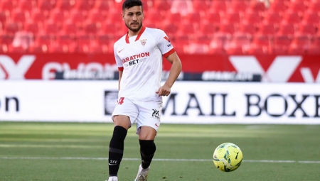 Óscar Rodríguez, en un partido con el Sevilla (SEVILLA FC)
