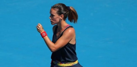 Nuria Párrizas celebra un punto (KELLY DEFINA / GETTY) 