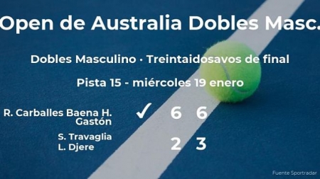 Carballés sigue en el Open de Australia 