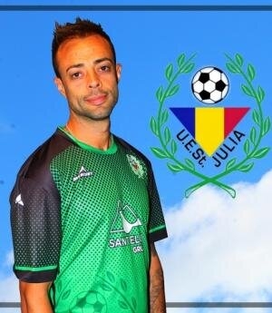 Dani Benítez, con la camiseta del UE Sant Julià (UE SANT JULIÀ)
