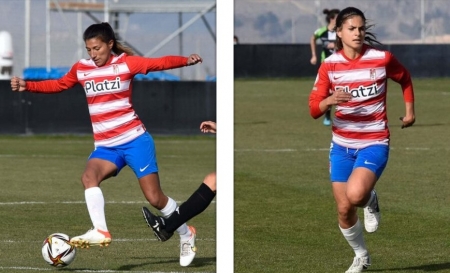 Pamela González y Laura Pérez hicieron esfuerzos de más en el partido contra el Córdoba (GRJ)