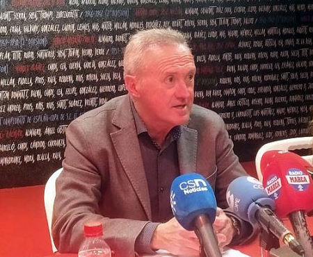Pep Boada, en el encuentro mantenido con los medios de comunicación (GRJ)