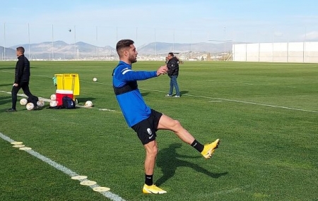 Rochina, durante un entrenamiento, regresa a una convocatoria más de dos meses después (FRAN CALVO)