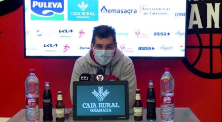 Rueda de prensa previa de Pablo Pin (FUNDACIÓN CB GRANADA)