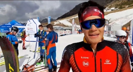 Carlos tras la finalización de la prueba (FEDAMON)