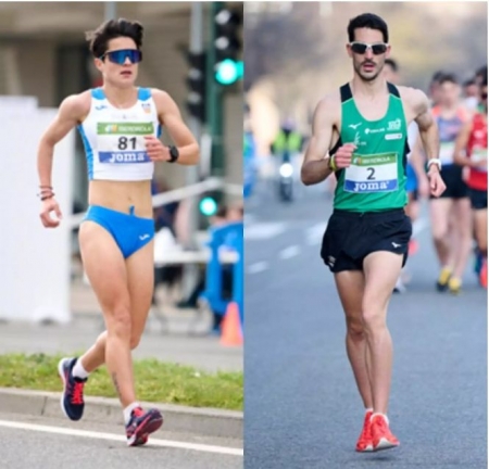 María Pérez y Alberto Amezcua, campeones de España de 20 kilómetros marcha (RFEA)