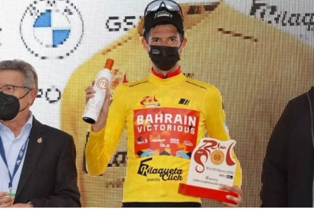 El ciclista neerlandés Wout Poels (BAHRAIN-VICTORIOUS)