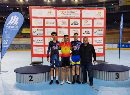 Podium del Campeonato de España de Omnium (MANUELA FUNDACIÓN)