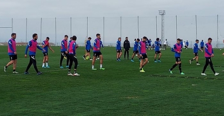Imagen del entrenamiento de este sábado en la Ciudad Deportiva (FRAN CALVO)