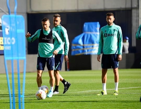 Imagen de un entrenamiento reciente del Cádiz (CÁDIZ CF)