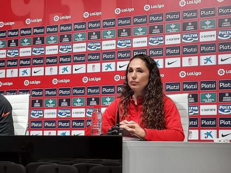 Cristina Moreno, en la rueda de prensa previa al choque contra el Alhama (FRAN CALVO)