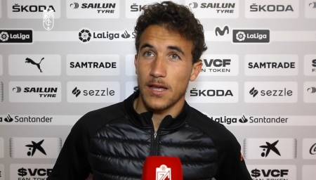 Luis Milla, en zona mixta tras el partido en Mestalla (GCF TV)