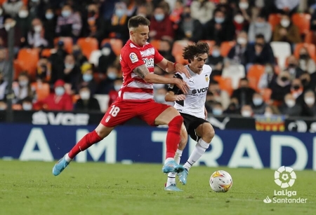 Petrovic, de lo mejor del Granada en la derrota ante el Valencia (LALIGA)
