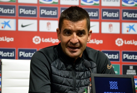 Rubén Torrecilla, en la rueda de prensa previa al partido contra el Elche (JAVIER PALMA)