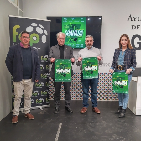 Presentación del torneo de pádel de Granada (JAVIER ALGARRA/ AYUNTAMIENTO)