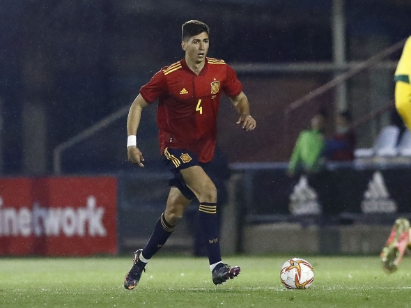 Torrente, en su debut con la Selección Sub-21 contra Lituania