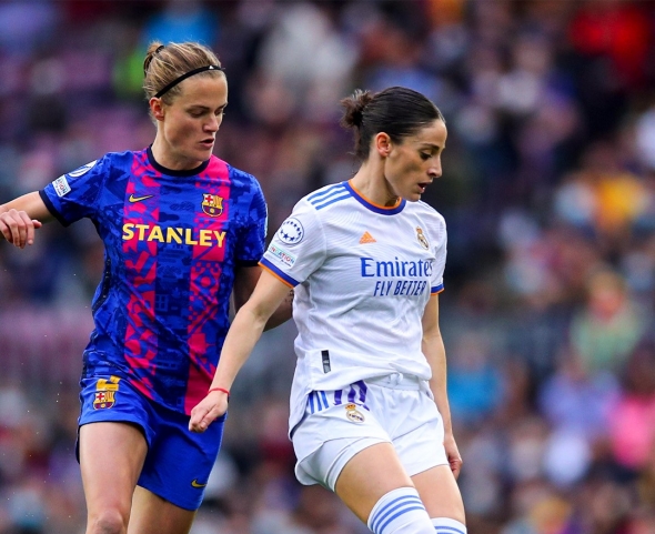 Esther, en un lance del partido contra el Barcelona en el Camp Nou (REAL MADRID)