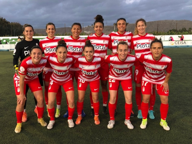 Once inicial del Granada Femenino en su visita al Femarguín (GCF)