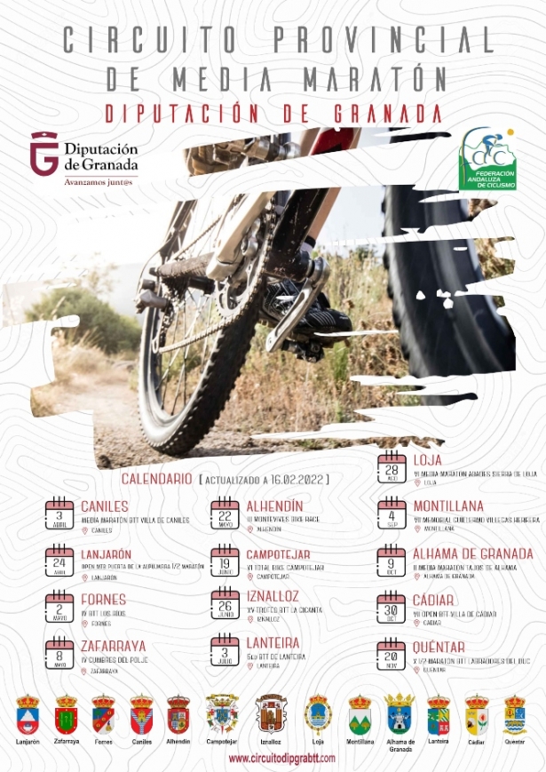 Cartel del circuito provincial de Media Maratón (FAC) 