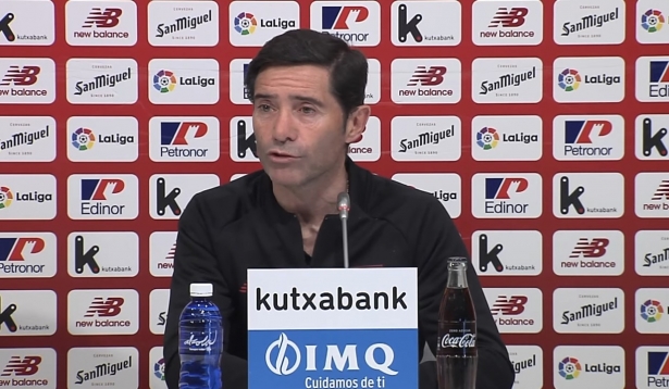 Marcelino García Toral, en la rueda de prensa previa al partido del `Nuevo Los Cármenes` (ATHLETIC CLUB TV)