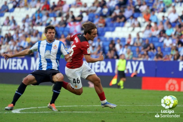 Mario Dominguez en el partido ante el Espanyol (LALIGA)