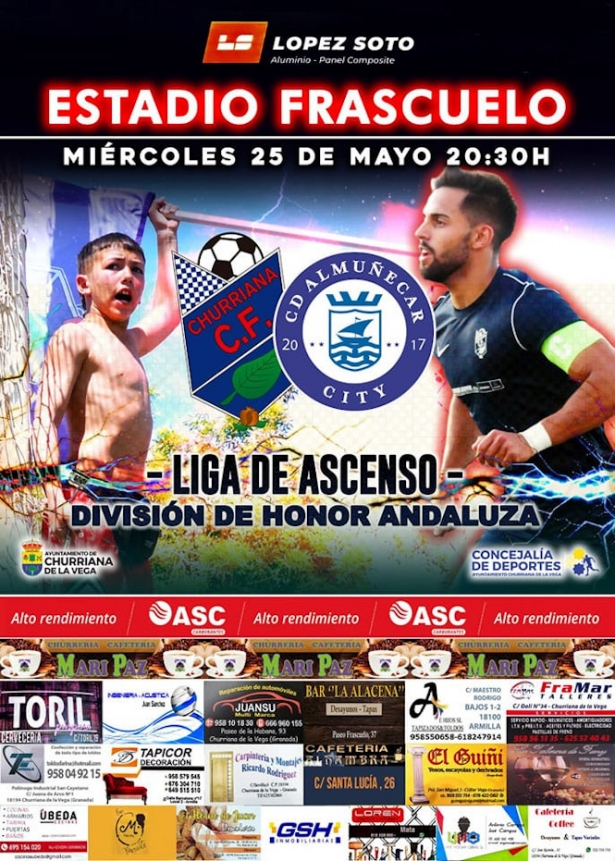 Churriana CF y Almuñécar City medirán fuerzas en `El Frascuelo` (CHURRIANA CF)