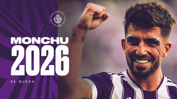 Monchu ya es oficialmente jugador del Valladolid hasta 2026 (REAL VALLADOLID)