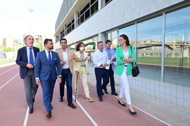 Imagen de la visita al Estadio de la Juventud (JUNTA)