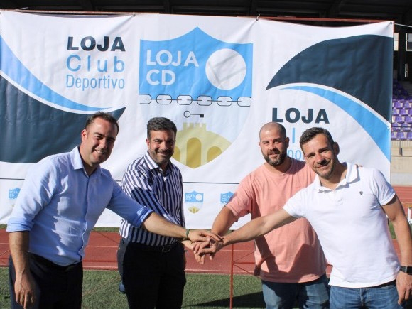 Christian Alba, Joaquín Camacho, Antonio Campaña y `Rufo` Montoro en la presentación de la Gestora (PACO CASTILLO)