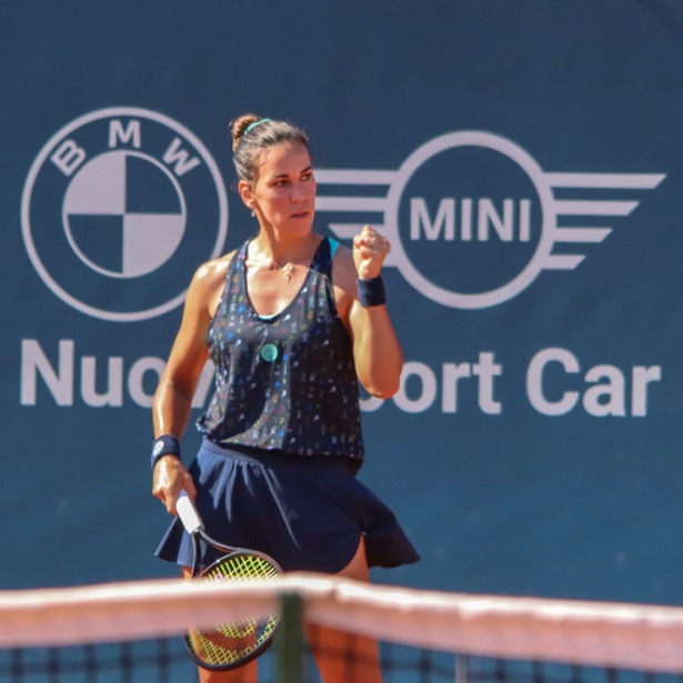 Nuria Párrizas celebra su pase a cuartos (PALERMO LADIES OPEN)