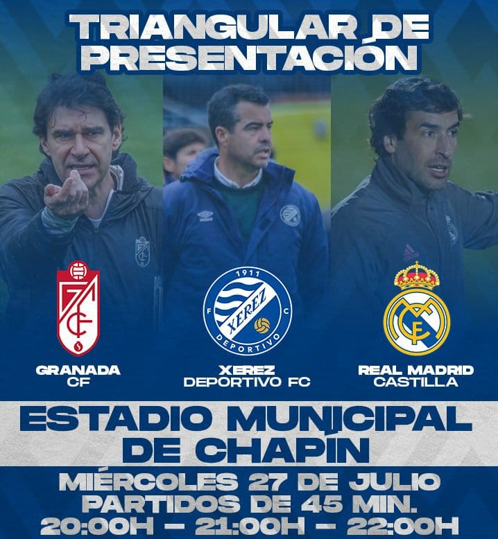 El Granada participará en el triangular de Chapín y se medirá a Xerez Deportivo y Real Madrid Castilla (XEREZ DFC) El Granada participará en el triangular de Chapín y se medirá a Xerez Deportivo y Real Madrid Castilla (XEREZ DFC)