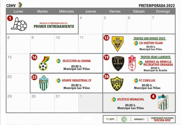 Partidos de pretemporada del CD Huétor Vega (CD HUÉTOR VEGA) 